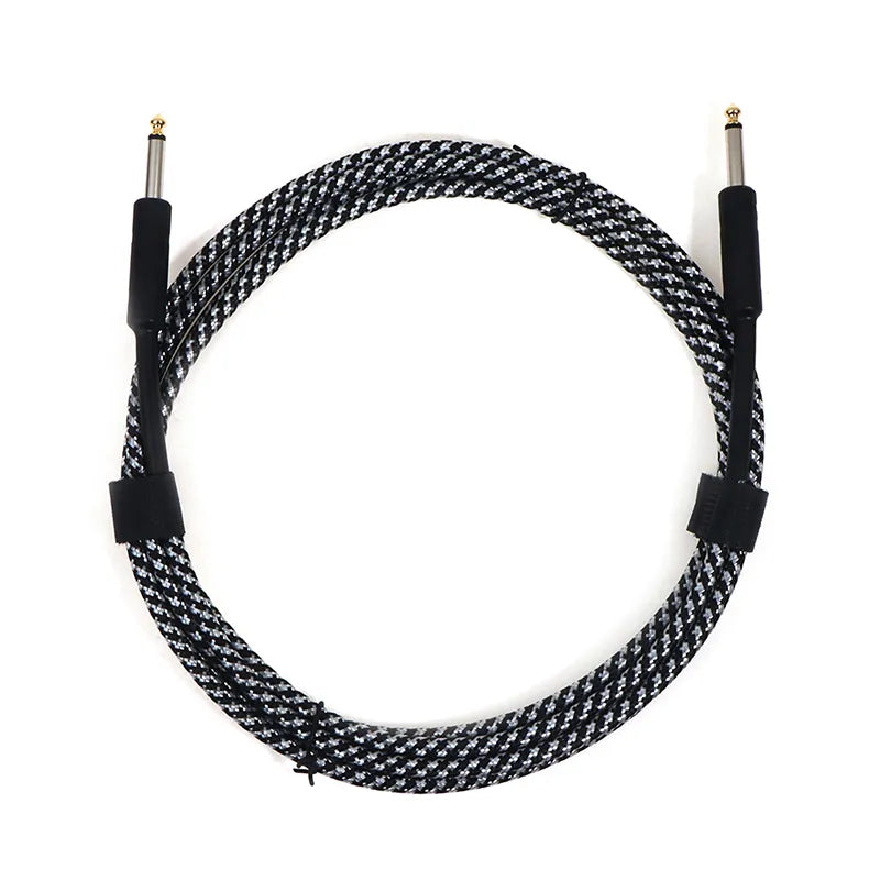 Fender Guitar Cable Wire Cord Jack Line Bass Electric Box Audio Cable Noise Reduction Line Shielded Cable 3 Meters Random Color