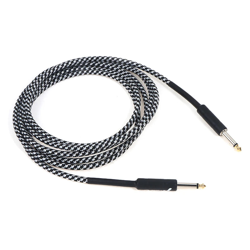 Fender Guitar Cable Wire Cord Jack Line Bass Electric Box Audio Cable Noise Reduction Line Shielded Cable 3 Meters Random Color